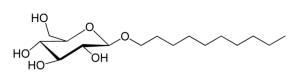 Notice how decyl glucoside has no electrical charge in its head group? That makes it a nonionic surfactant.